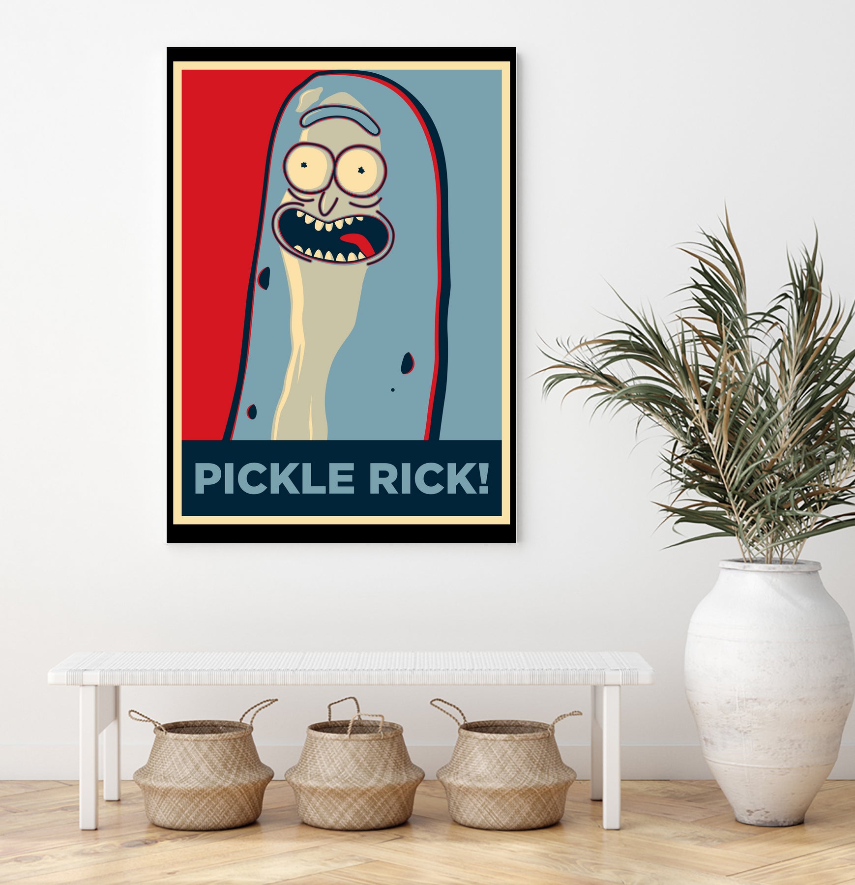 PICKLE RICK! by Christopher Sanabria on GIANT ART - green digital painting