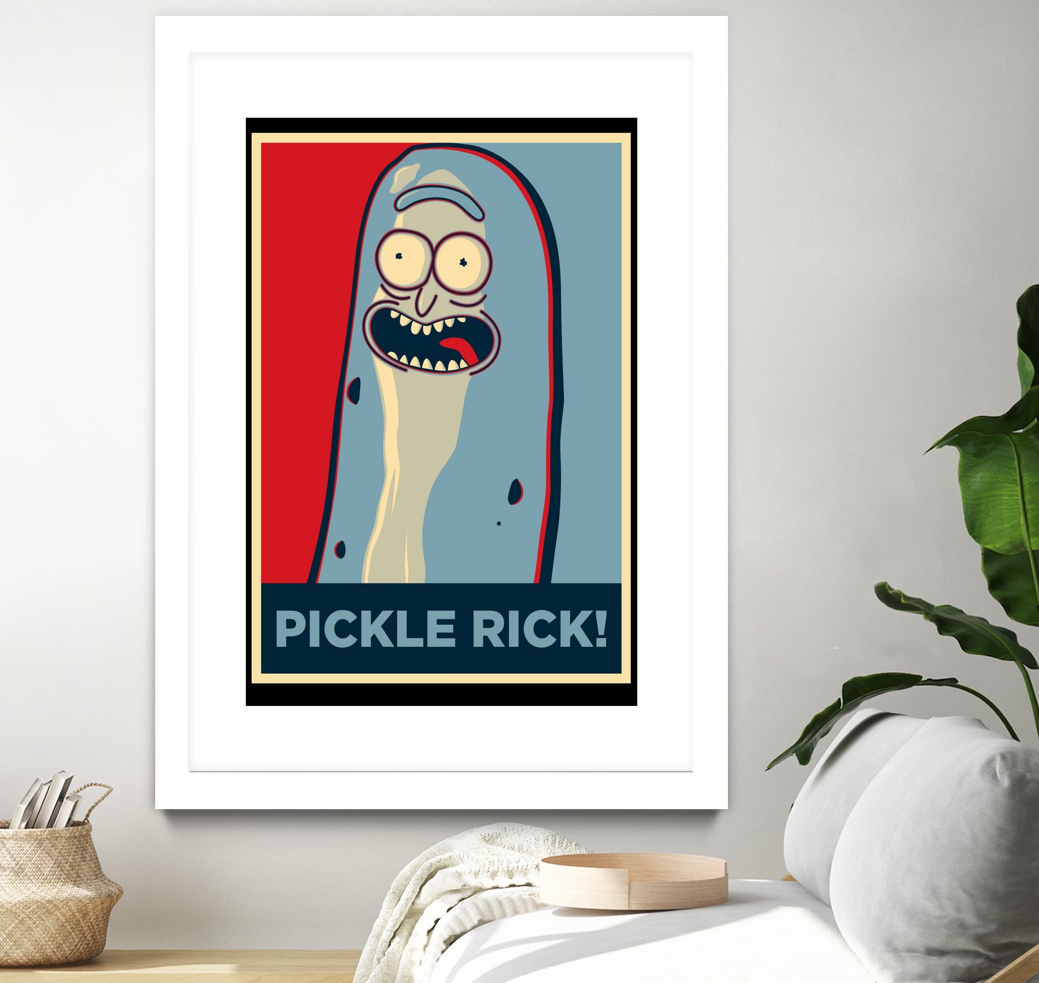 PICKLE RICK! by Christopher Sanabria on GIANT ART - green digital painting