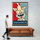 SQUANCH by Christopher Sanabria on GIANT ART - blue digital painting