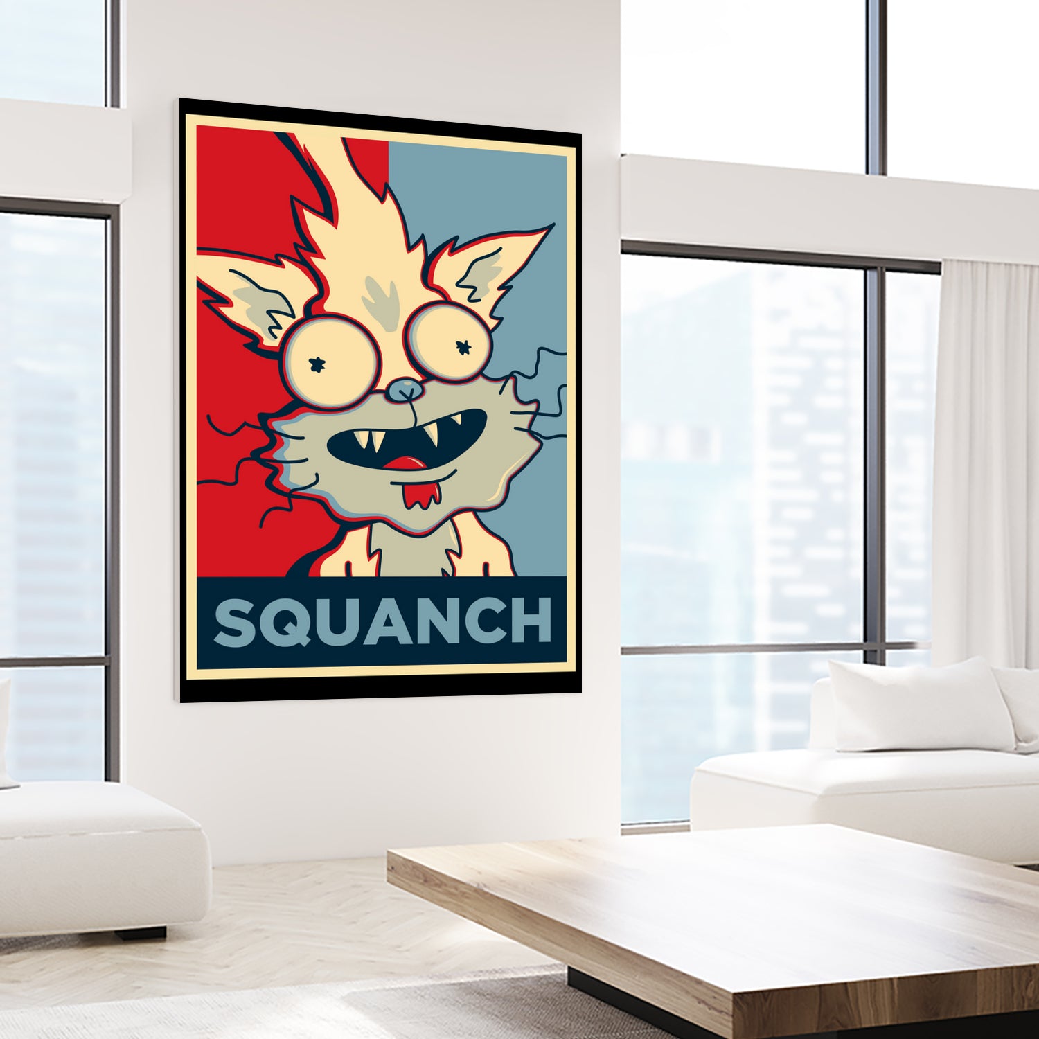 SQUANCH by Christopher Sanabria on GIANT ART - blue digital painting