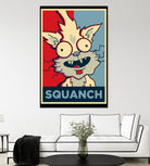 SQUANCH by Christopher Sanabria on GIANT ART - blue digital painting