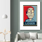 LOSER by Christopher Sanabria on GIANT ART - blue digital painting