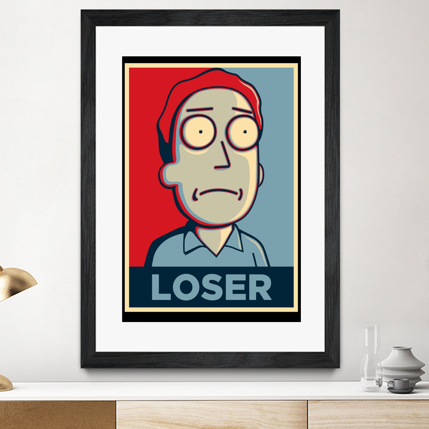 LOSER by Christopher Sanabria on GIANT ART - blue digital painting