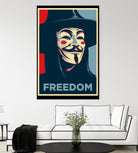 FREEDOM by Christopher Sanabria on GIANT ART - blue digital painting