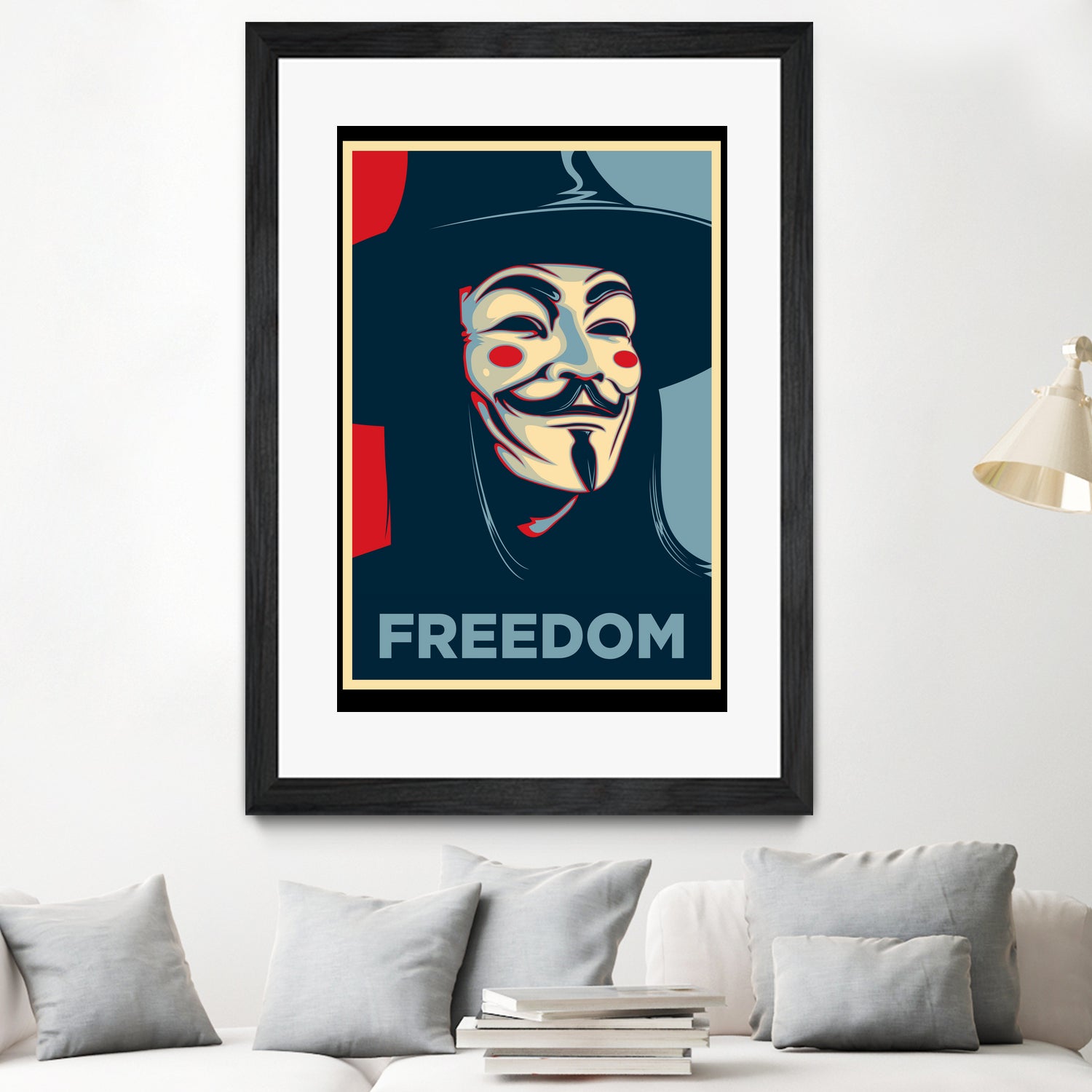 FREEDOM by Christopher Sanabria on GIANT ART - blue digital painting