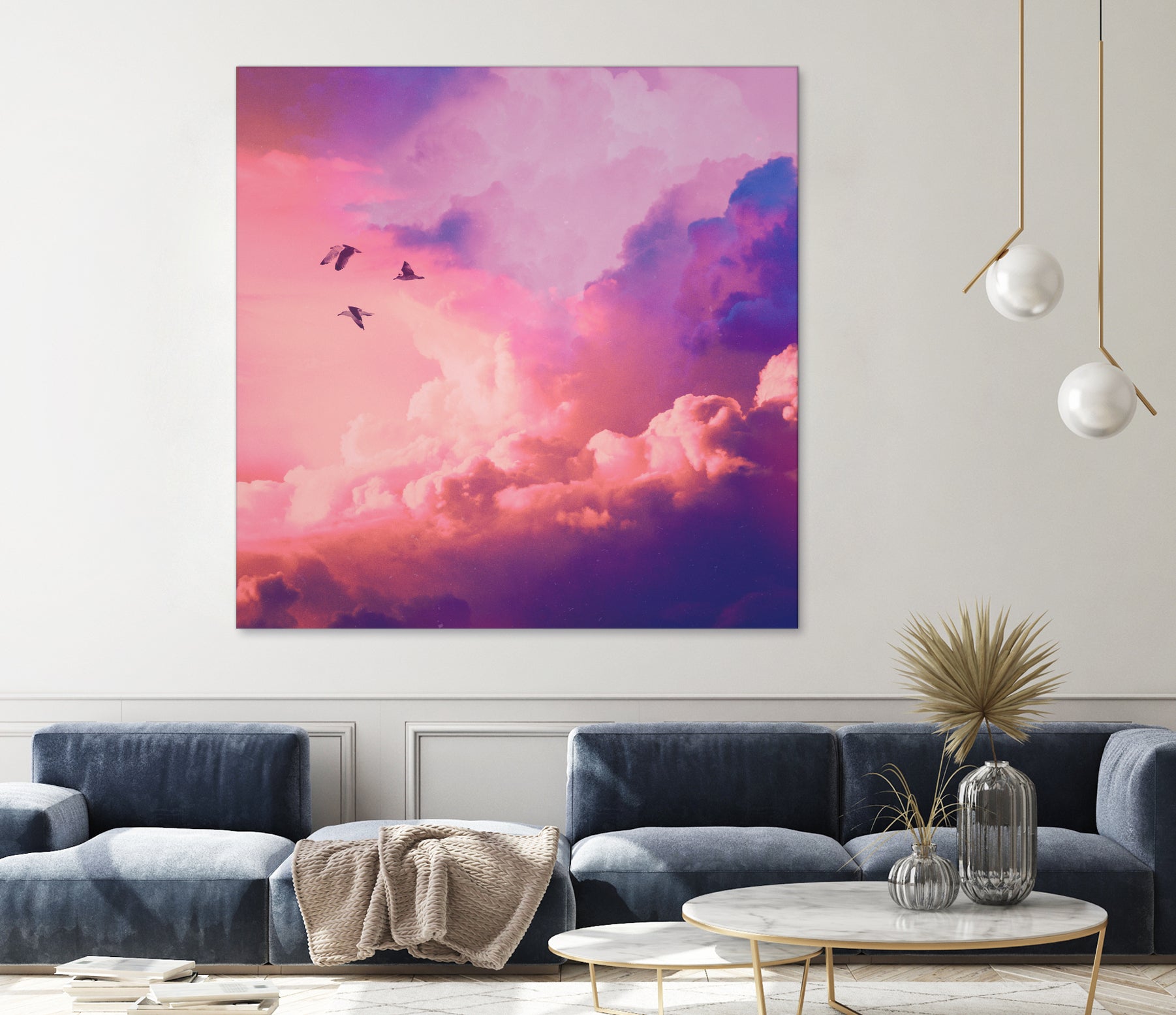 Oil of angels by Jorge Luis Miraldo on GIANT ART - pink digital painting