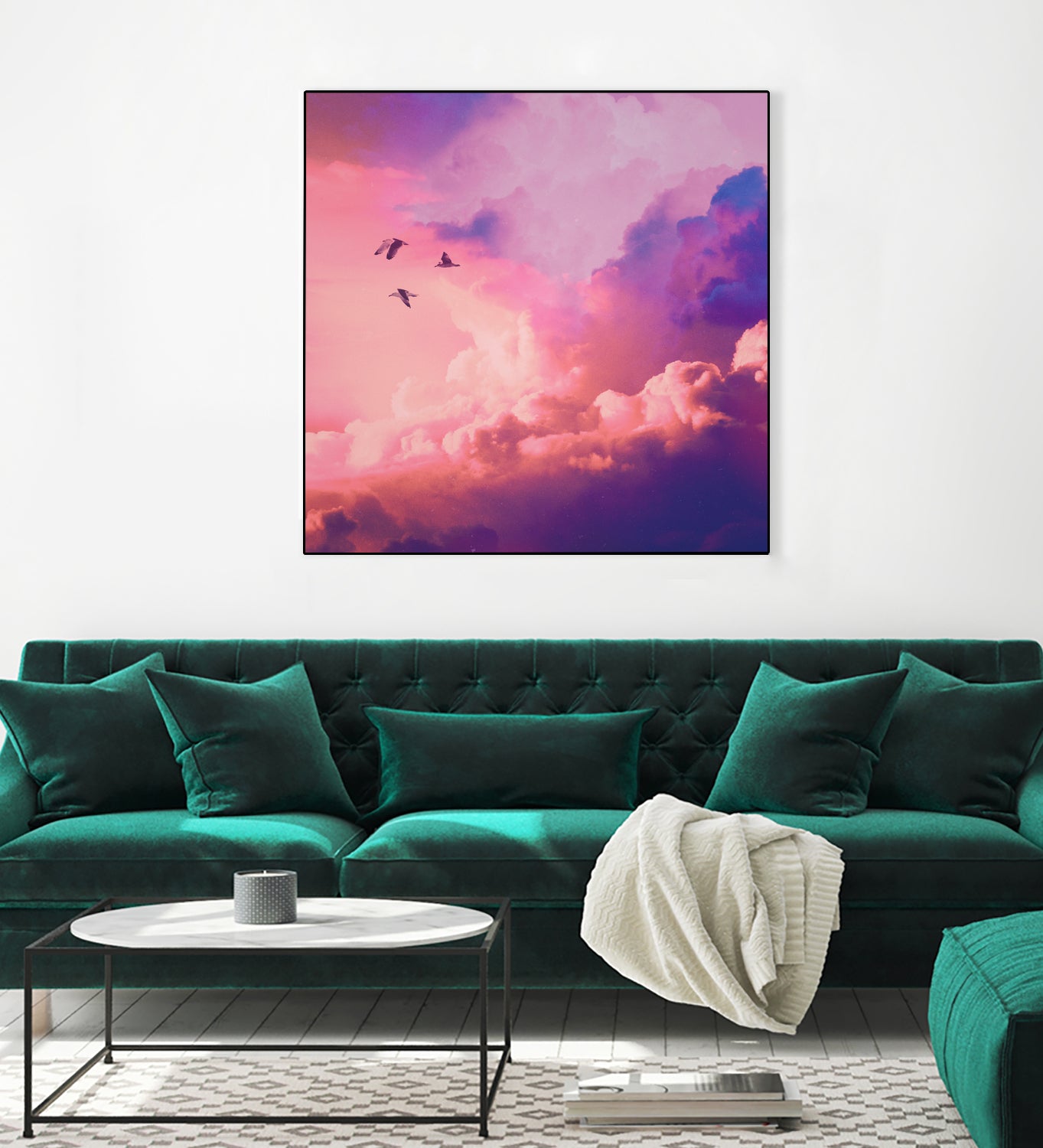 Oil of angels by Jorge Luis Miraldo on GIANT ART - pink digital painting