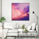 Oil of angels by Jorge Luis Miraldo on GIANT ART - pink digital painting