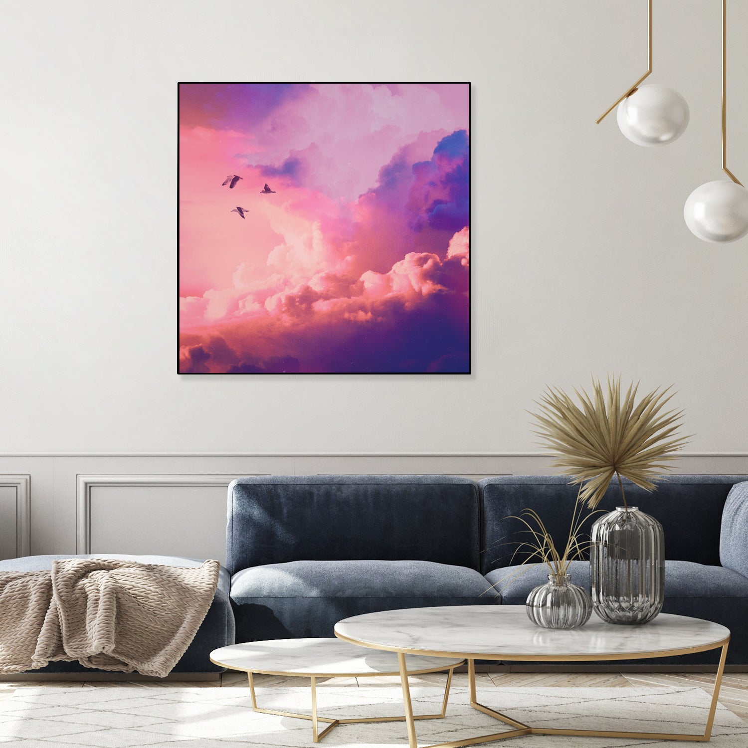 Oil of angels by Jorge Luis Miraldo on GIANT ART - pink digital painting