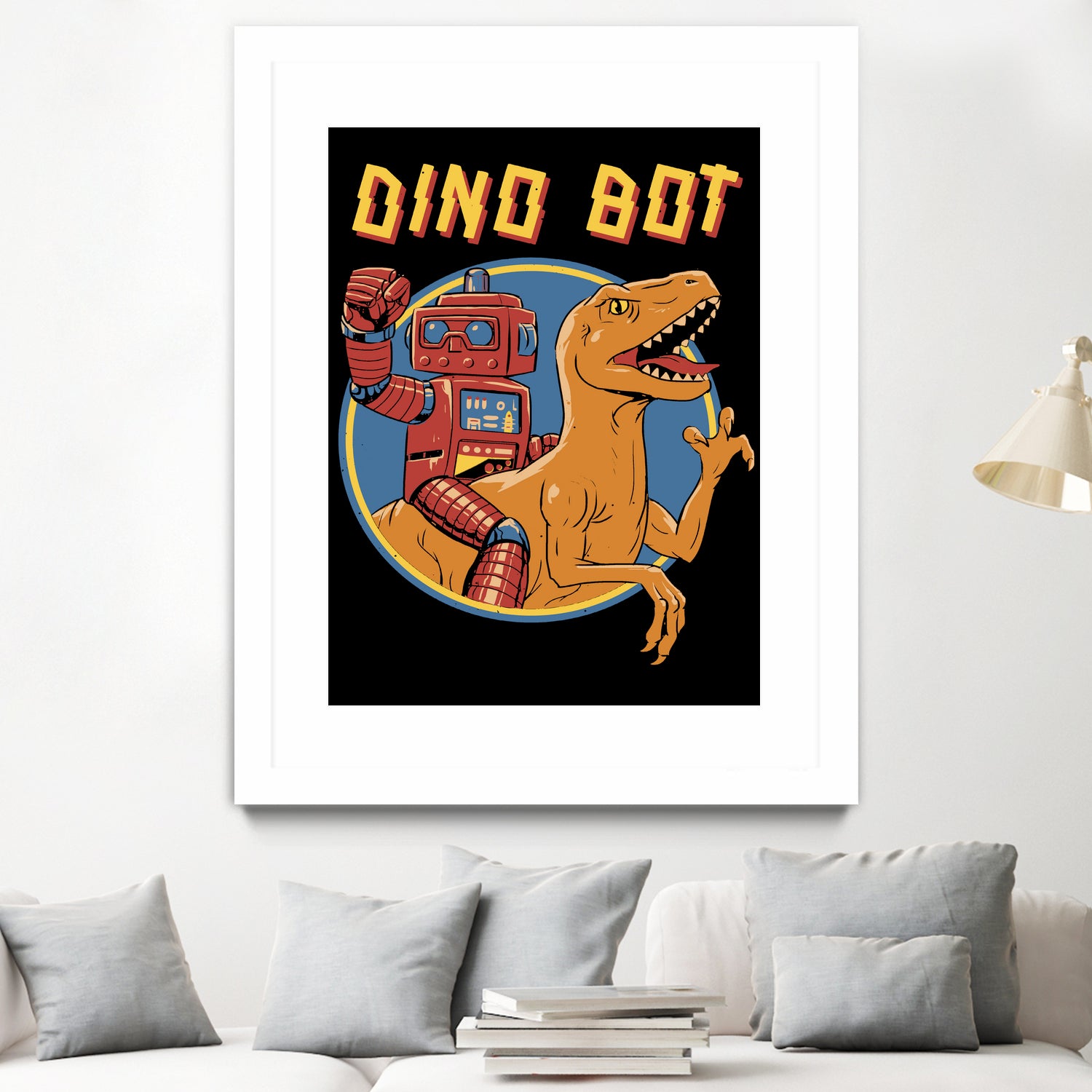 Dino Bot by Vincent Trinidad on GIANT ART - black digital painting