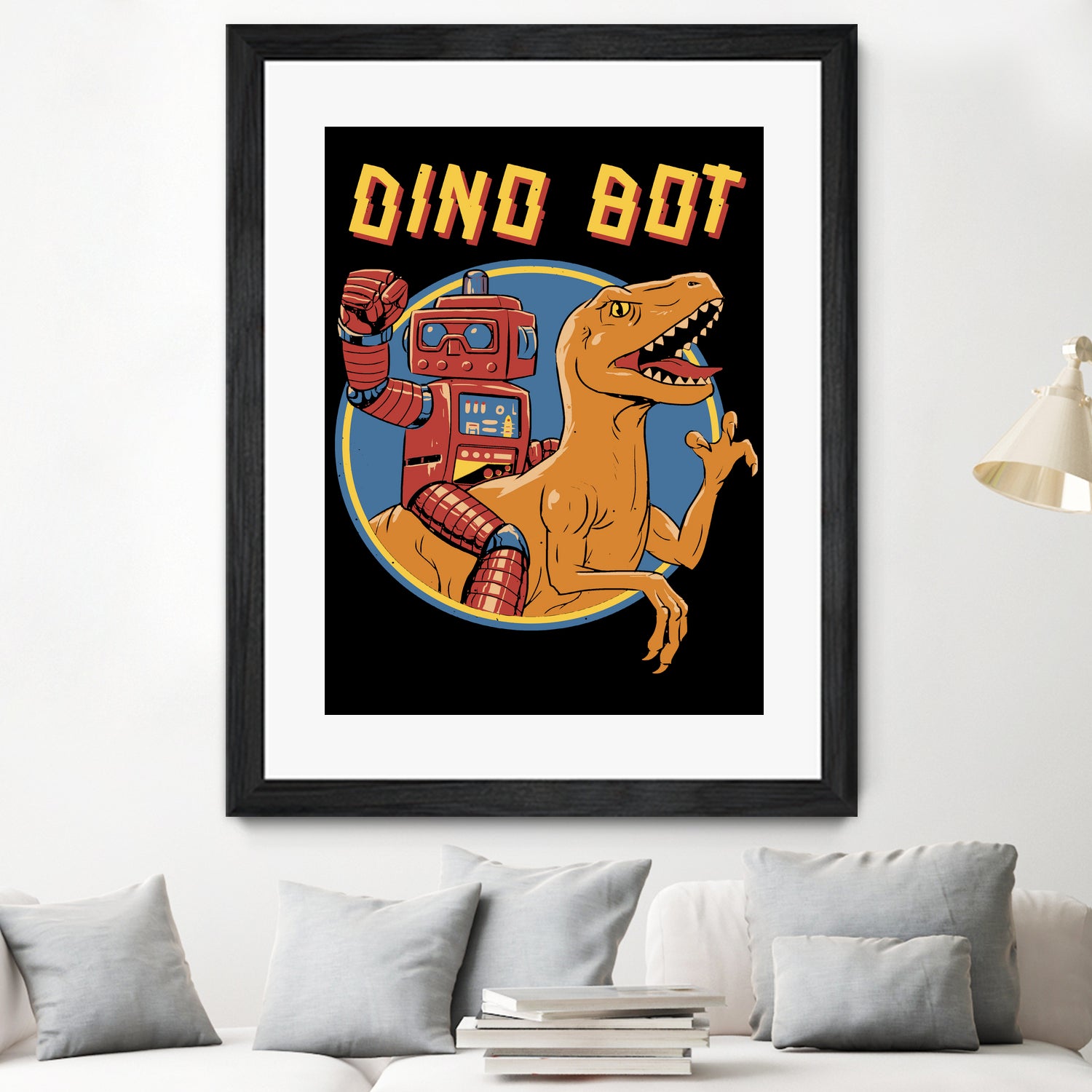 Dino Bot by Vincent Trinidad on GIANT ART - black digital painting