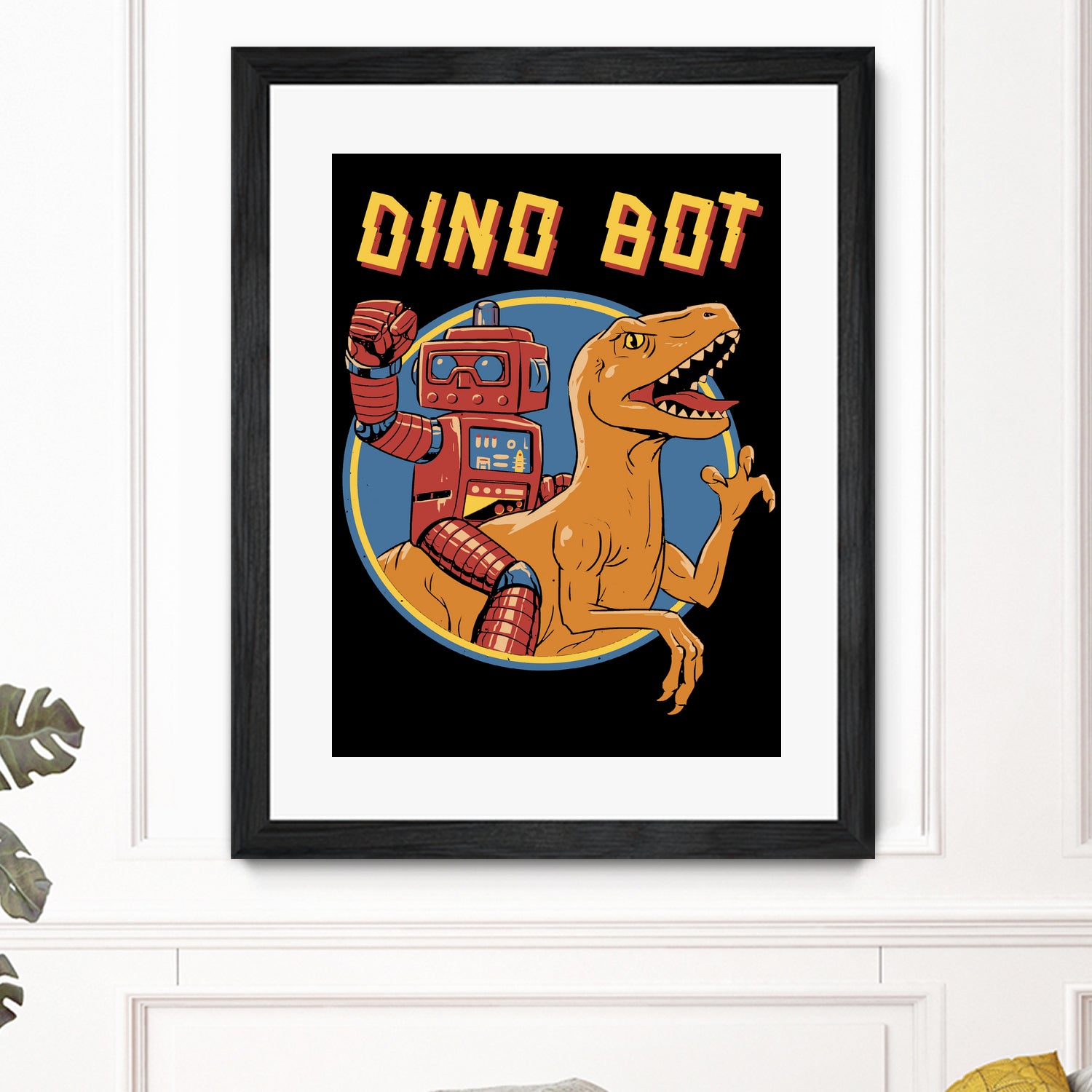 Dino Bot by Vincent Trinidad on GIANT ART - black digital painting