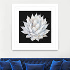 White Marble Agave Plant by amini 54 on GIANT ART - white digital painting