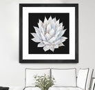 White Marble Agave Plant by amini 54 on GIANT ART - white digital painting