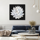 White Marble Agave Plant by amini 54 on GIANT ART - white digital painting