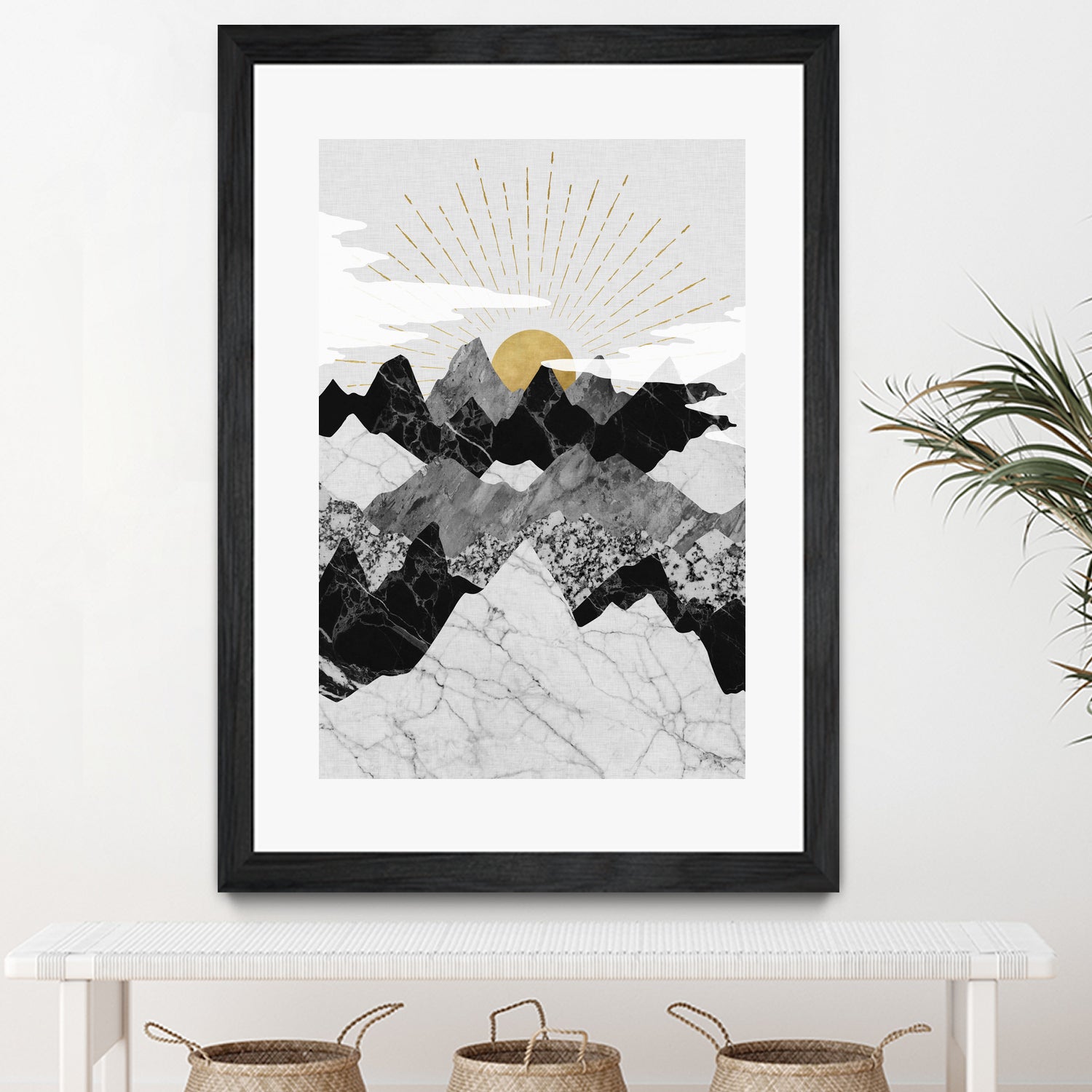 Sun Rise by Christina Shek on GIANT ART - gray digital drawing