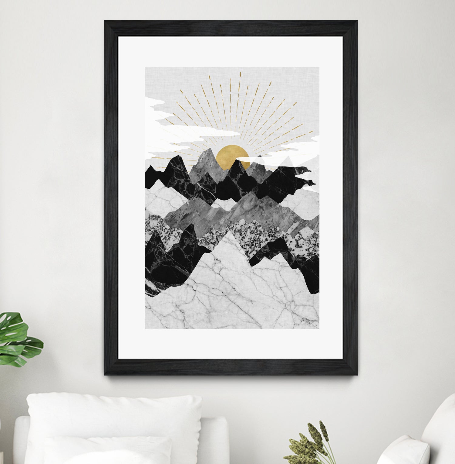 Sun Rise by Christina Shek on GIANT ART - gray digital drawing