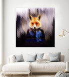 Cool Fox by Ali Gulec on GIANT ART - black digital drawing