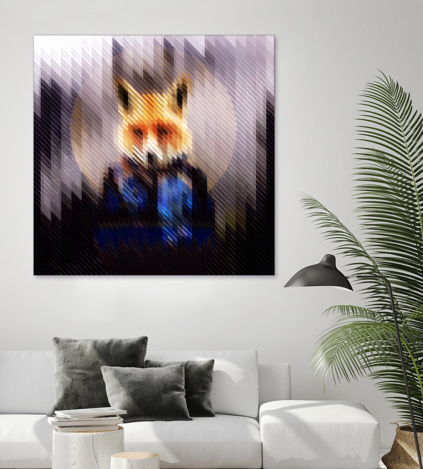 Cool Fox by Ali Gulec on GIANT ART - black digital drawing