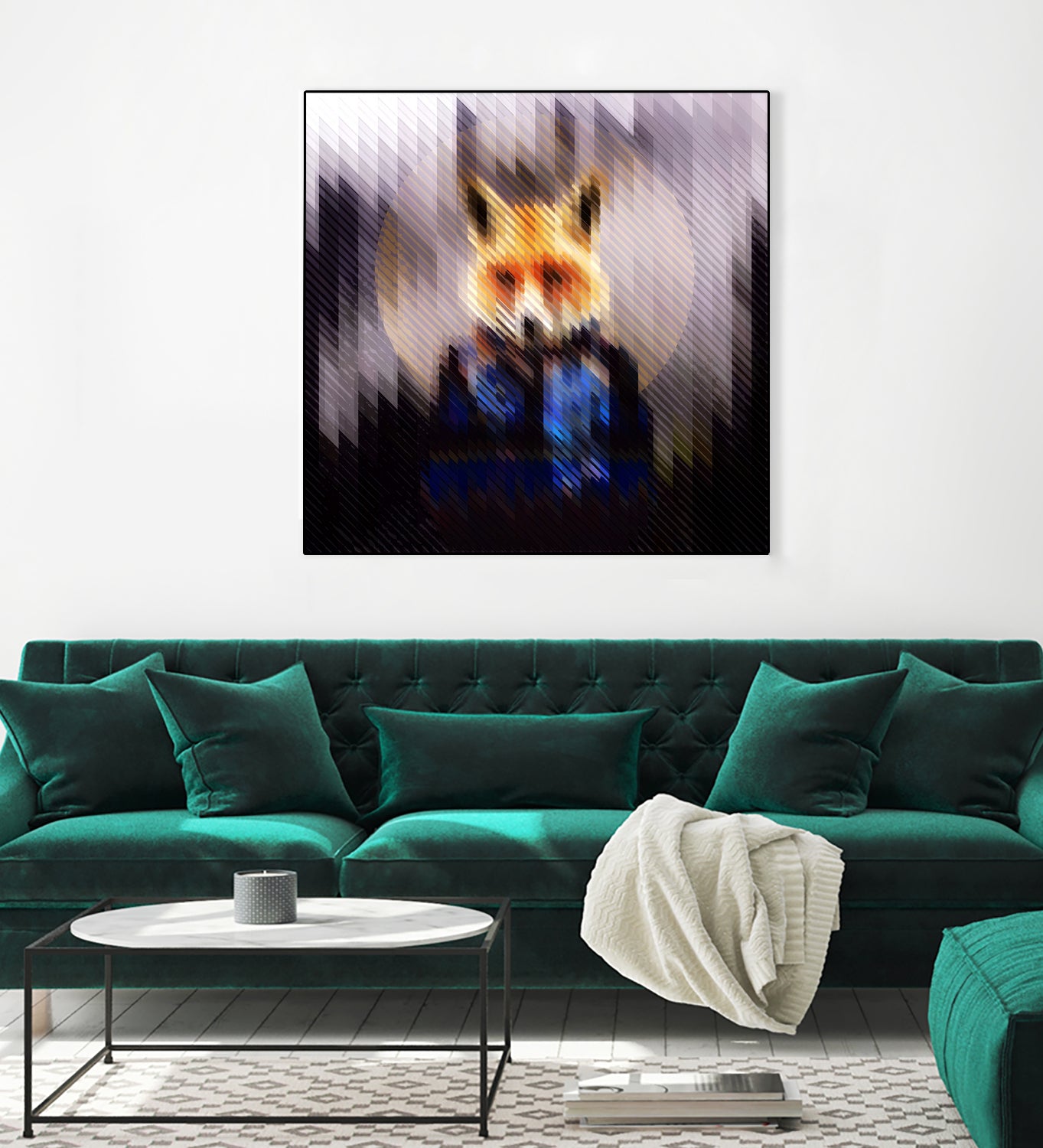 Cool Fox by Ali Gulec on GIANT ART - black digital drawing