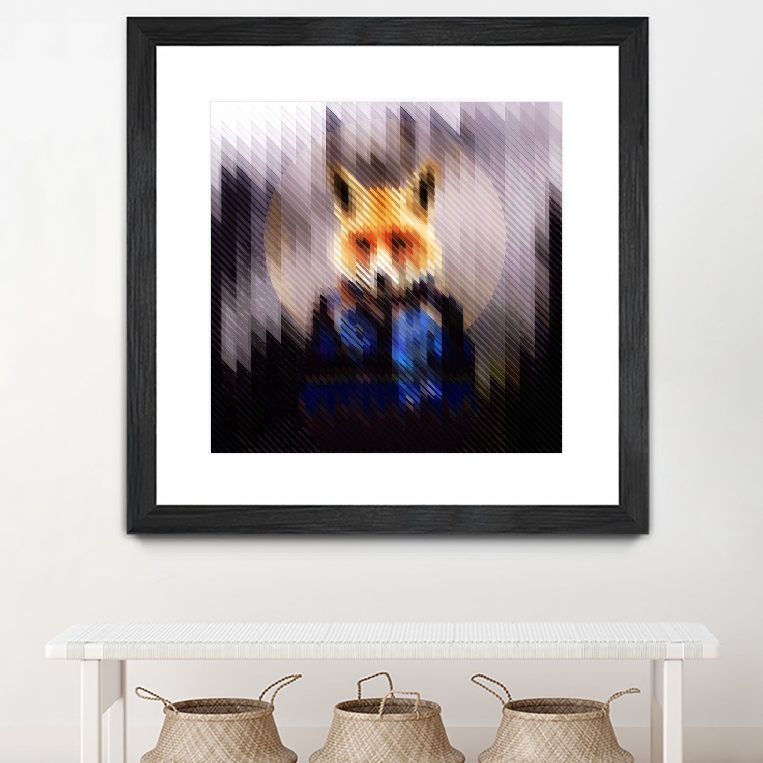 Cool Fox by Ali Gulec on GIANT ART - black digital drawing