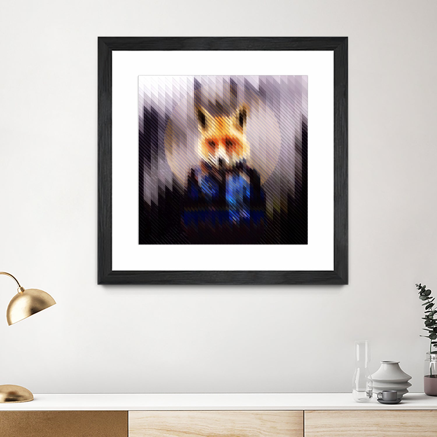 Cool Fox by Ali Gulec on GIANT ART - black digital drawing