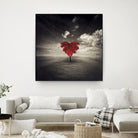 heart tree by Dirk Wüstenhagen on GIANT ART - brown photo illustration