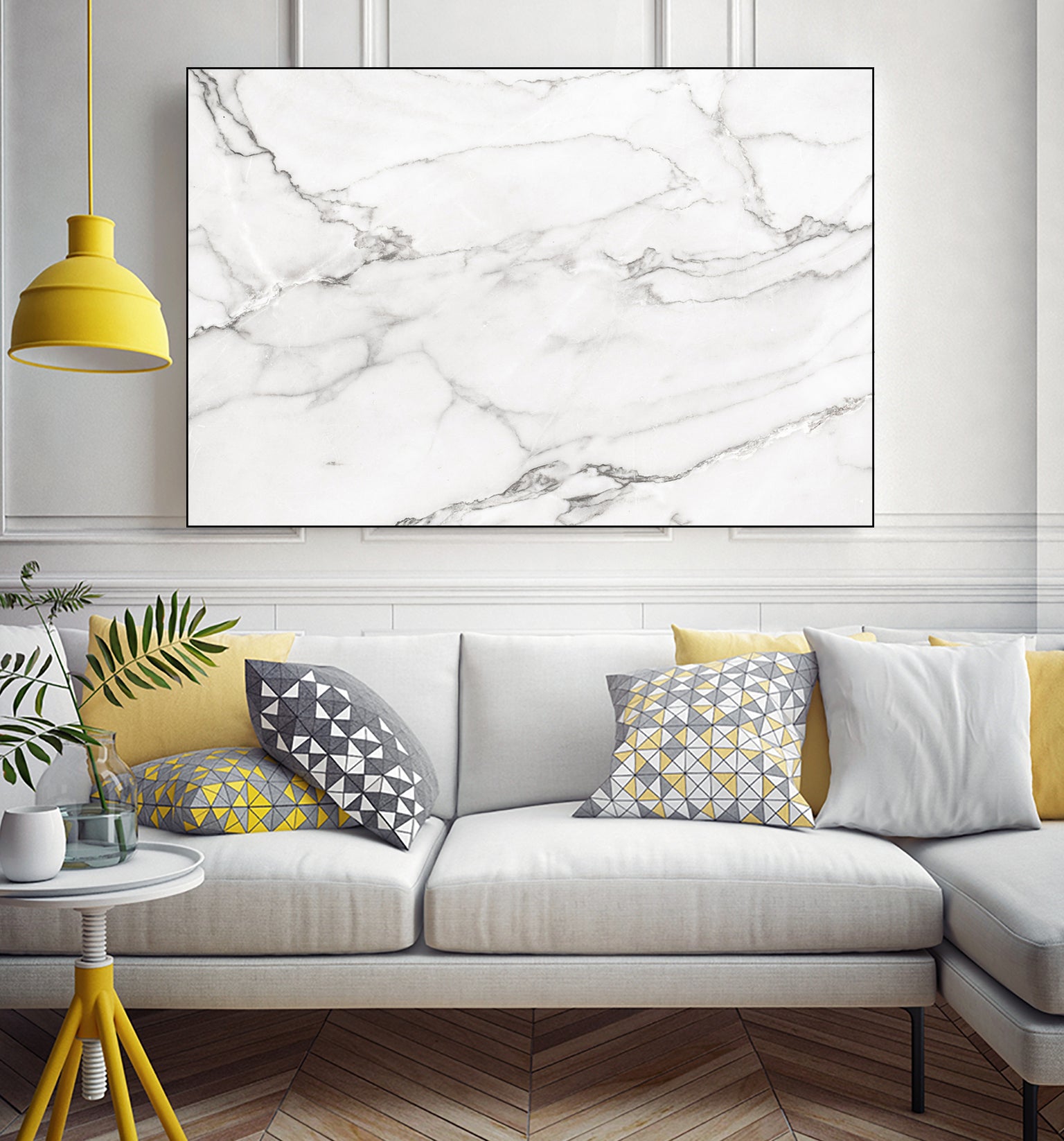 White Marble V by amini 54 on GIANT ART - white photo manipulation