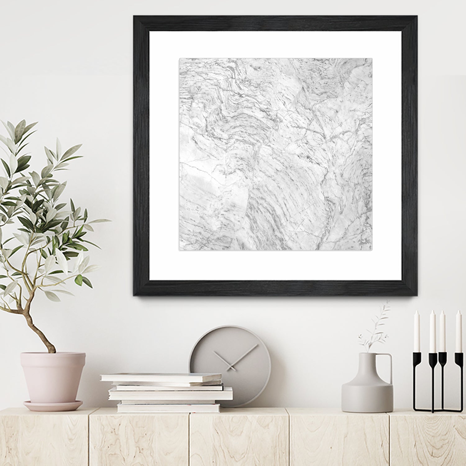 White Marble IV by amini 54 on GIANT ART - white photo manipulation