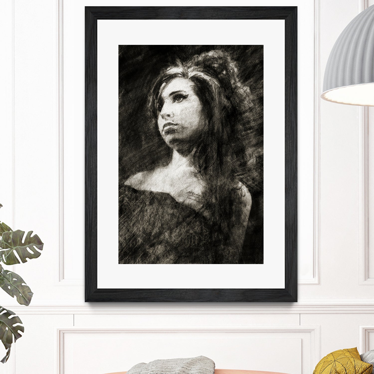 Amy Winehouse by Allan Burch on GIANT ART - black digital drawing