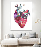 Superstar Heart by Bianca Green on GIANT ART - fuchsia mixed media