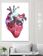 Superstar Heart by Bianca Green on GIANT ART - fuchsia mixed media