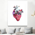 Superstar Heart by Bianca Green on GIANT ART - fuchsia mixed media