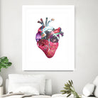 Superstar Heart by Bianca Green on GIANT ART - fuchsia mixed media