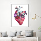 Superstar Heart by Bianca Green on GIANT ART - fuchsia mixed media