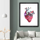 Superstar Heart by Bianca Green on GIANT ART - fuchsia mixed media