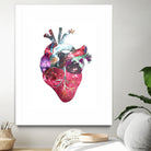 Superstar Heart by Bianca Green on GIANT ART - fuchsia mixed media