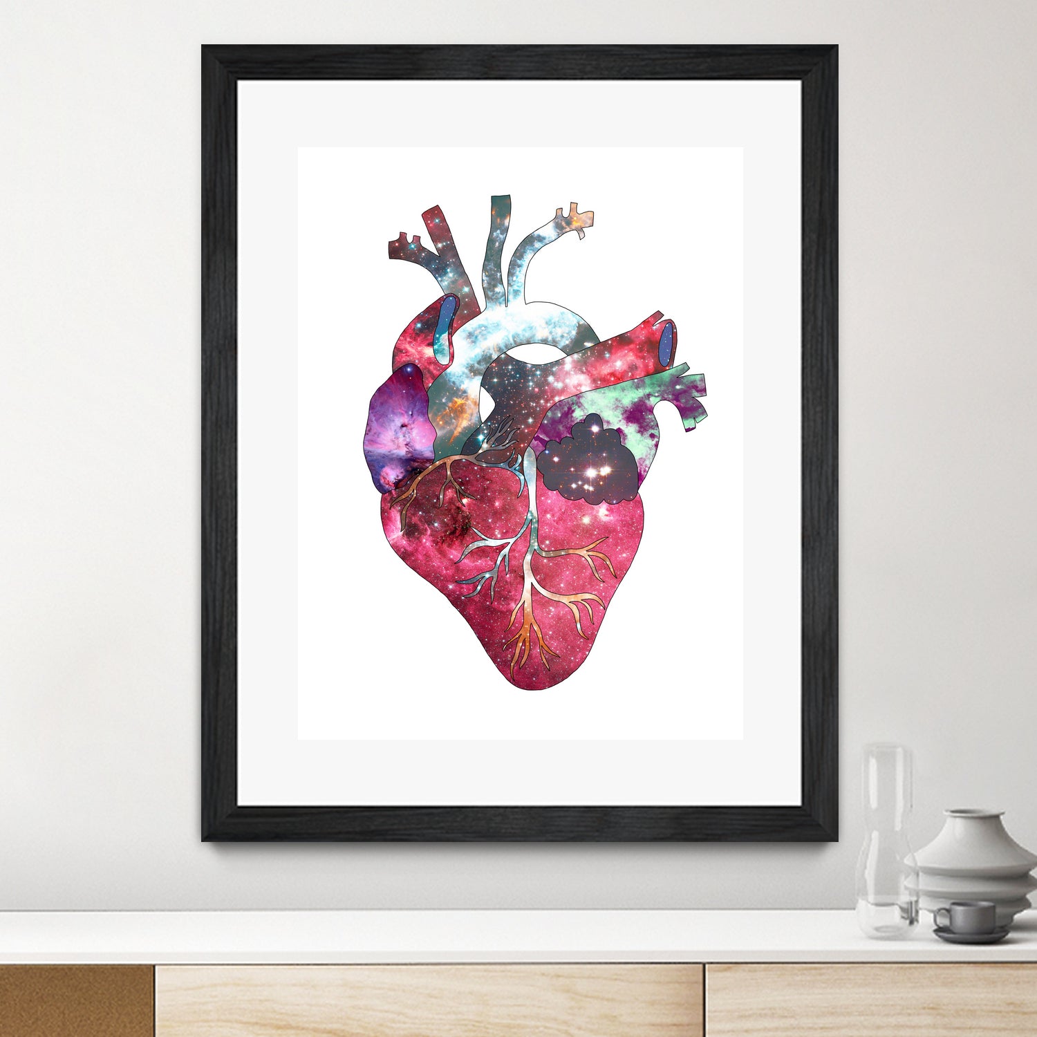 Superstar Heart by Bianca Green on GIANT ART - fuchsia mixed media