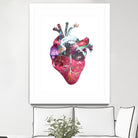 Superstar Heart by Bianca Green on GIANT ART - fuchsia mixed media