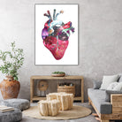 Superstar Heart by Bianca Green on GIANT ART - fuchsia mixed media