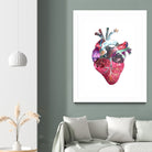 Superstar Heart by Bianca Green on GIANT ART - fuchsia mixed media