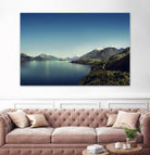 On my way to Glenorchy (Things happened to me) by José Manuel Ríos Valiente on GIANT ART - blue photo illustration