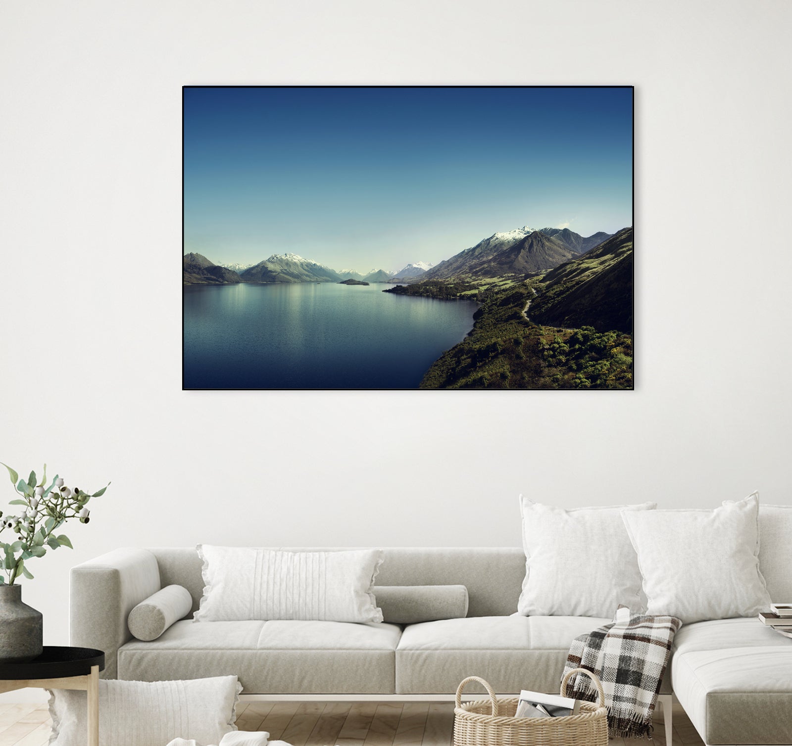 On my way to Glenorchy (Things happened to me) by José Manuel Ríos Valiente on GIANT ART - blue photo illustration