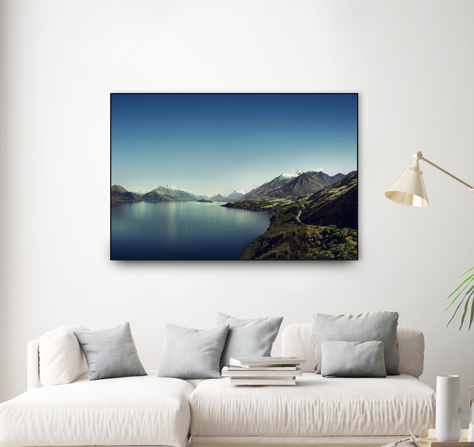 On my way to Glenorchy (Things happened to me) by José Manuel Ríos Valiente on GIANT ART - blue photo illustration