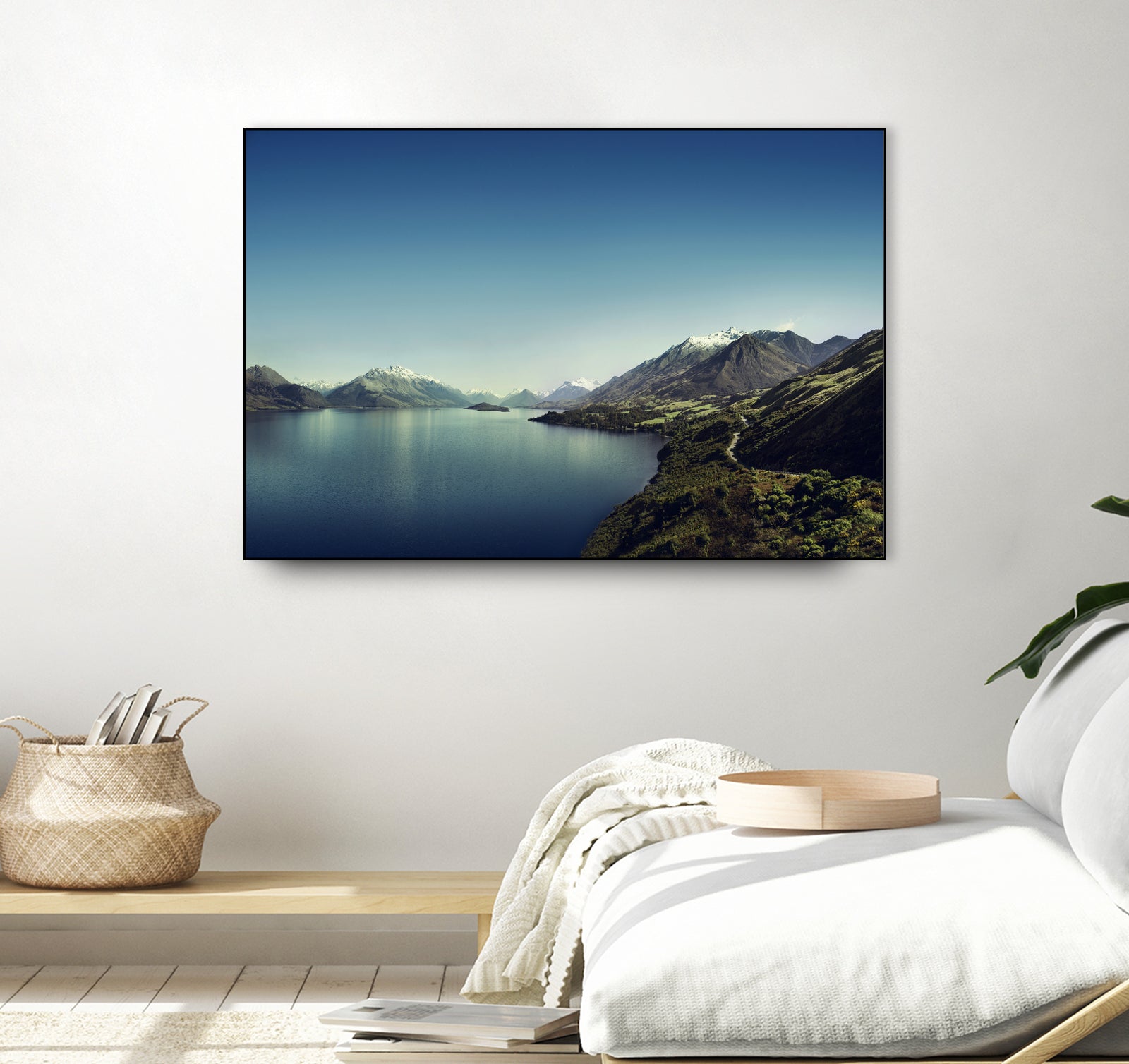 On my way to Glenorchy (Things happened to me) by José Manuel Ríos Valiente on GIANT ART - blue photo illustration