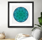 Mandala Aqua by Georgi Zhelyazkov on GIANT ART - blue vector illustration