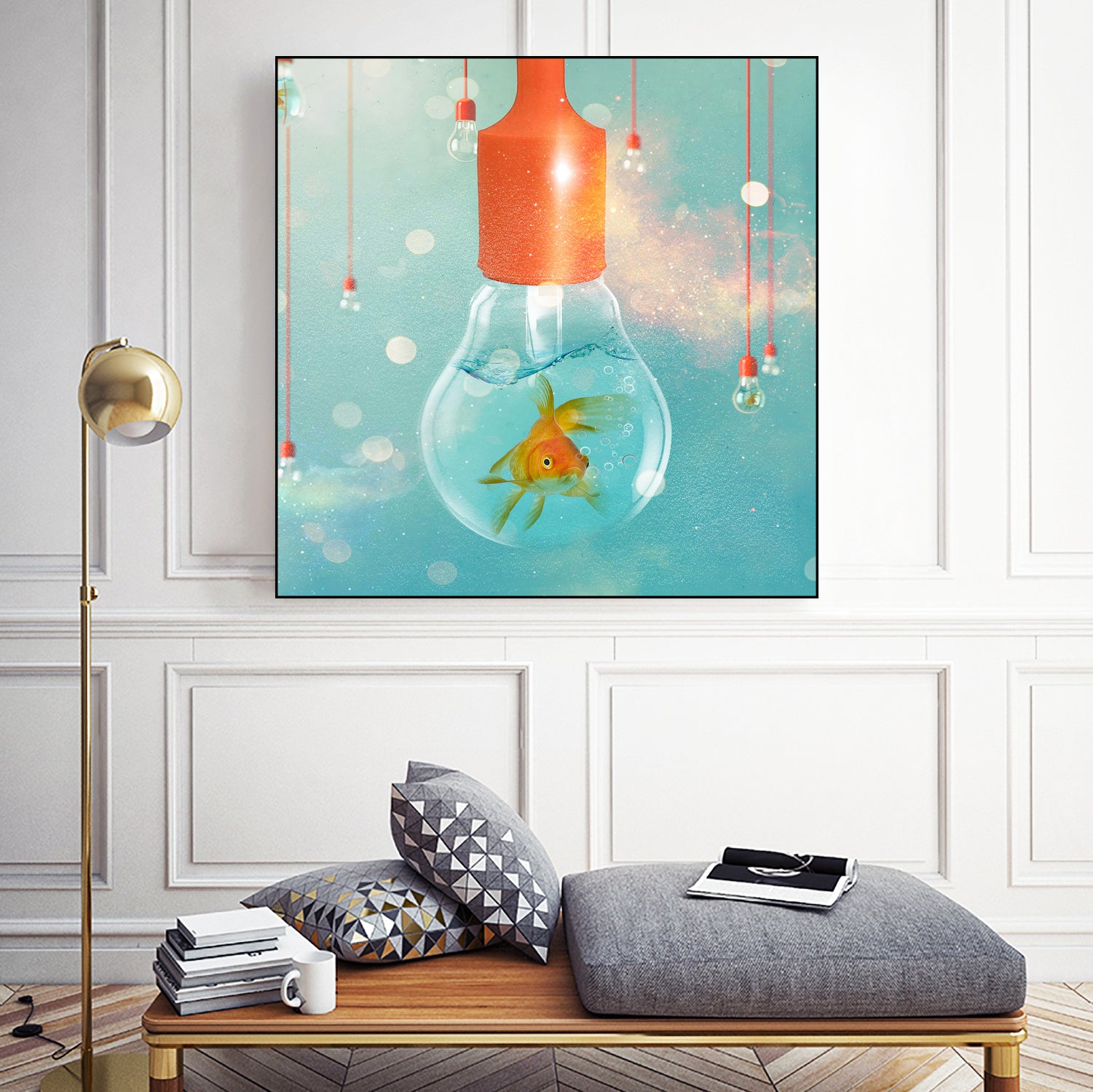 GOLDFISH IDEAS by Vin Zzep on GIANT ART - white digital drawing