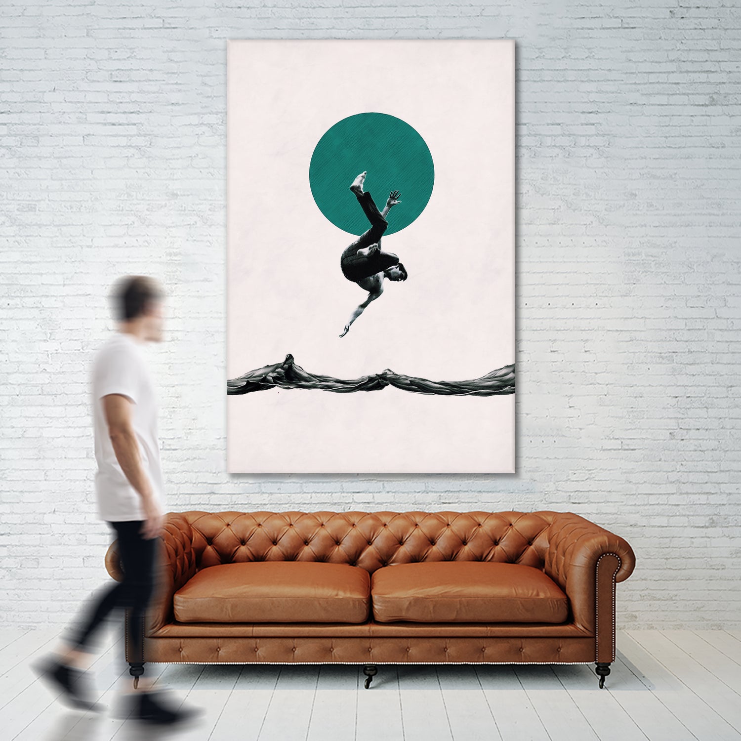 Falling with style by Menelaos Trompoukis on GIANT ART - white digital painting