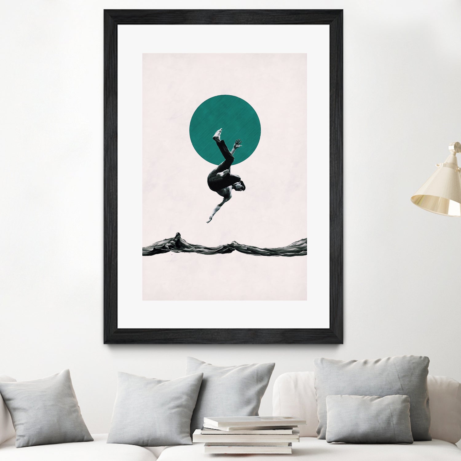 Falling with style by Menelaos Trompoukis on GIANT ART - white digital painting