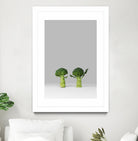 Arguing Broccolis by Anders Wasser on GIANT ART - gray photo illustration